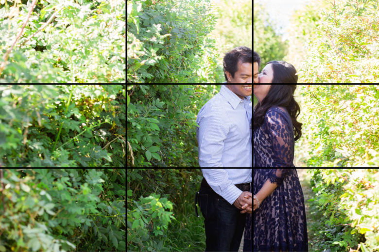 rule of thirds photograph of couple